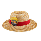 One Piece strohoed replica met leren band