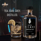 Star Trek Picard Earl Grey Gin con scatola e bicchiere da collezione