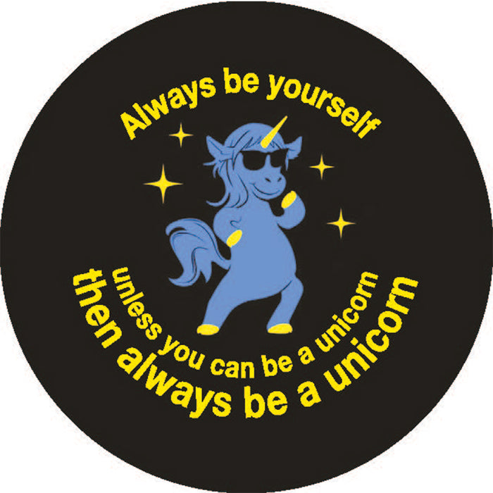Geek sticker Wees een eenhoorn