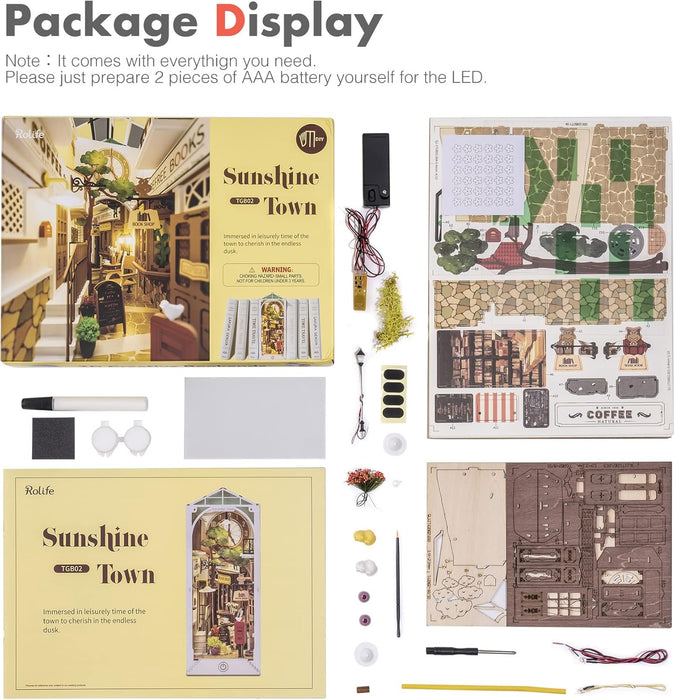 Book Nook Wood Kit – Sunshine Town 