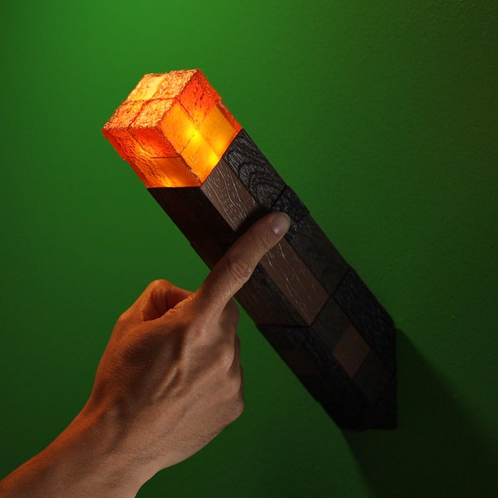 Lámpara linterna Minecraft