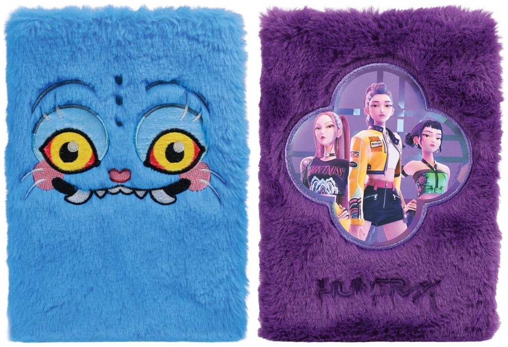 Carnet en peluche KPop Demon Hunters A5 : toutes les variantes