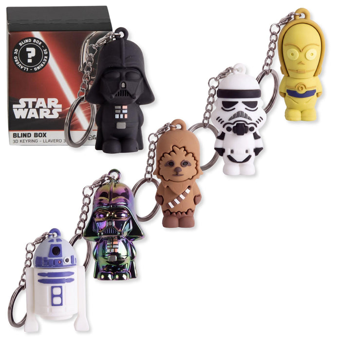 Star Wars 3D-Schlüsselanhänger Blind Box mit nicht wählbarem Motiv