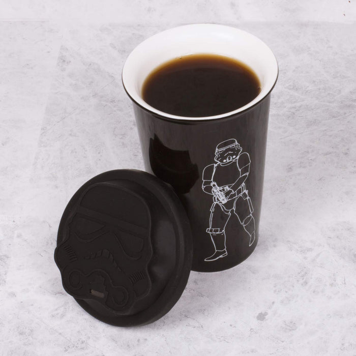 Original Stormtrooper Thermobecher Schwarz mit Helmdeckel