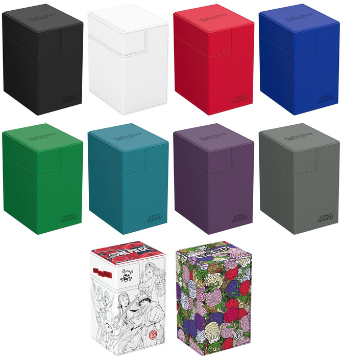 Caja de mazo Ultimate Guard Flip'n'Tray Xenoskin con compartimento para dados: todas las variantes