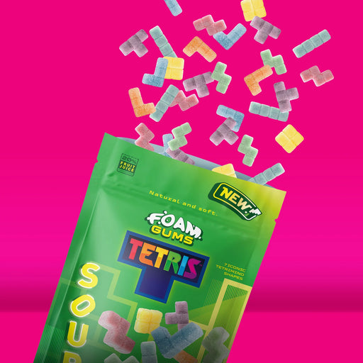 Fandom Snacks Foam Gums Tetris (Ácido) – 125g Gominolas de Frutas