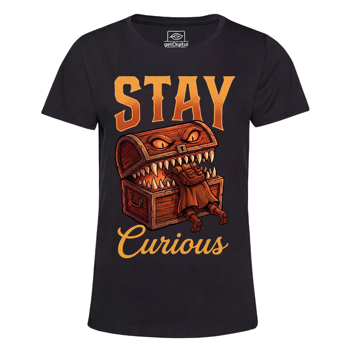 Stay Curious - Vue de face Girlie Noir