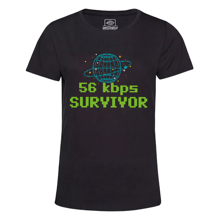 56kbps Survivor - Vue principale Girlie Noir
