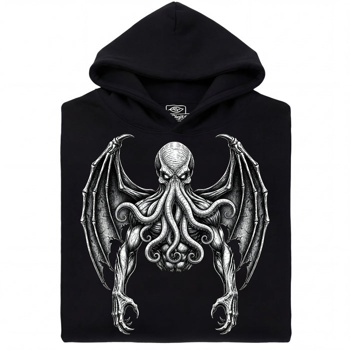 Cthulhu - The Great Old One - Front View Hoodie Black