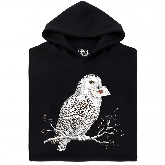 Owl Courier - Vooraanzicht Hoodie Zwart