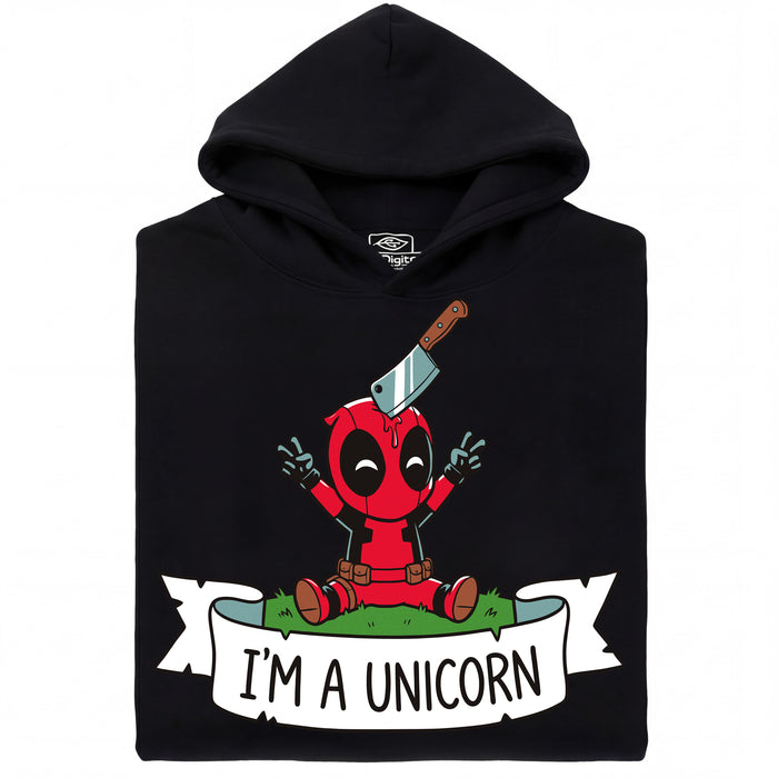 I'm a Unicorn - Vooraanzicht Hoodie Zwart