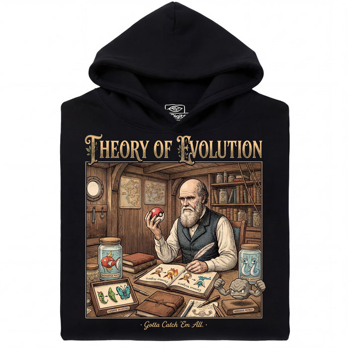 Theory of Evolution - Vista principal Sudadera Negro