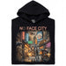 No Face City - Vista principale Hoodie Nero