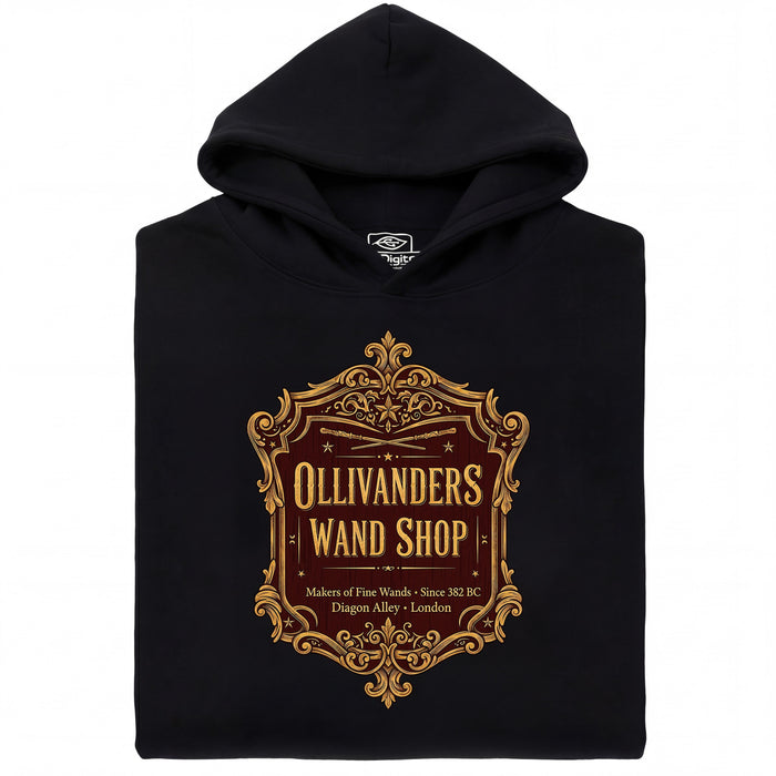 Ollivanders Wand Shop - Vue principale Hoodie Noir