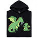 Dragon Parenting - Vue principale Hoodie Noir