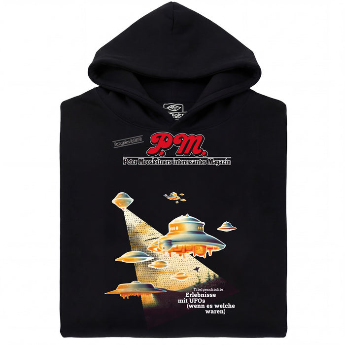 P.M. Magazijn 6/1979 Ervaringen met UFO's - Hoofdaanzicht Hoodie Zwart