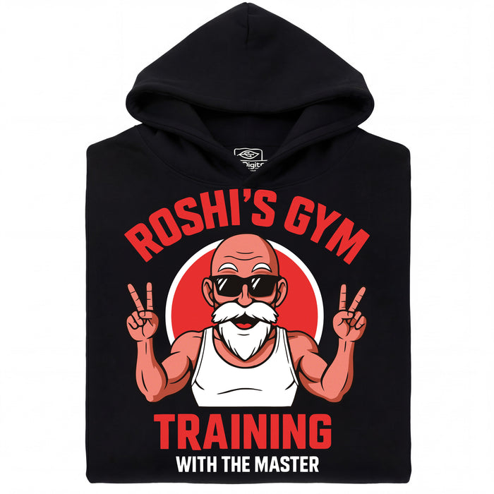 Training with the Master (Colourized) - Main View Hoodie Black