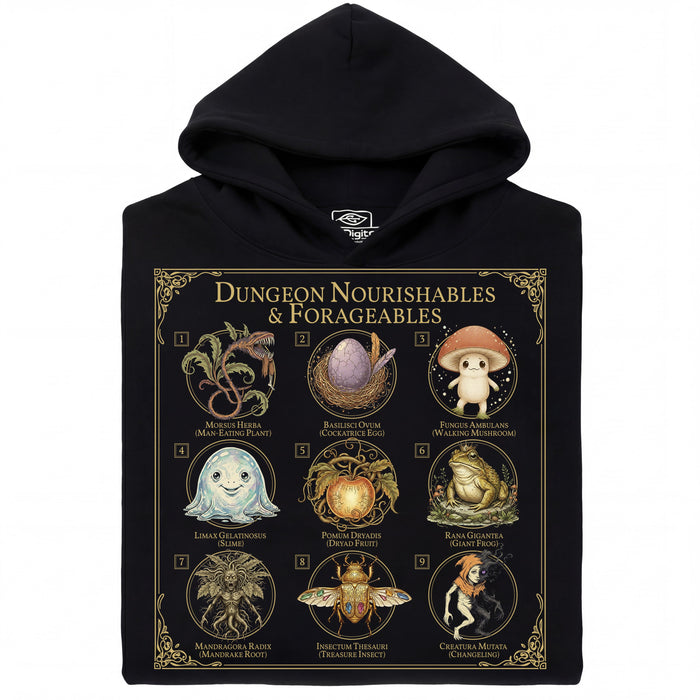 Dungeon Nourishables - Main view Hoodie Black