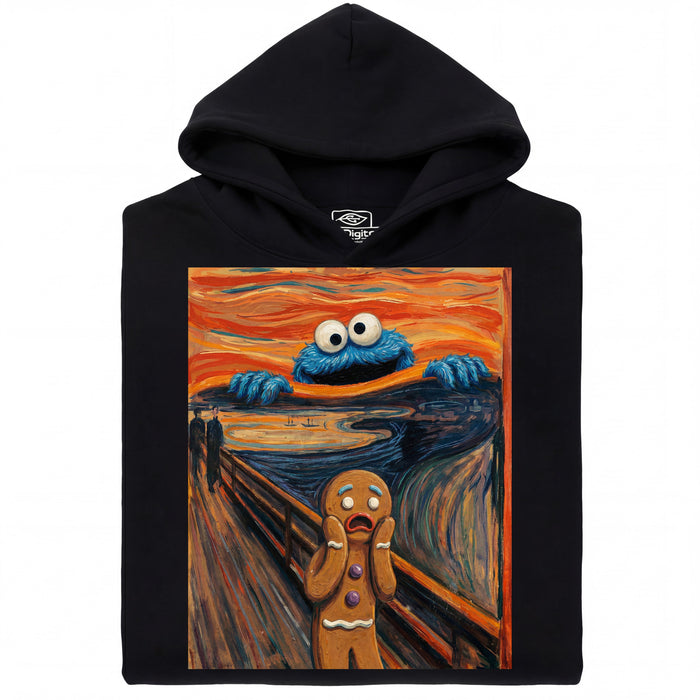 El Grito - Edición Monstruo de las Galletas - Vista principal Sudadera Negro