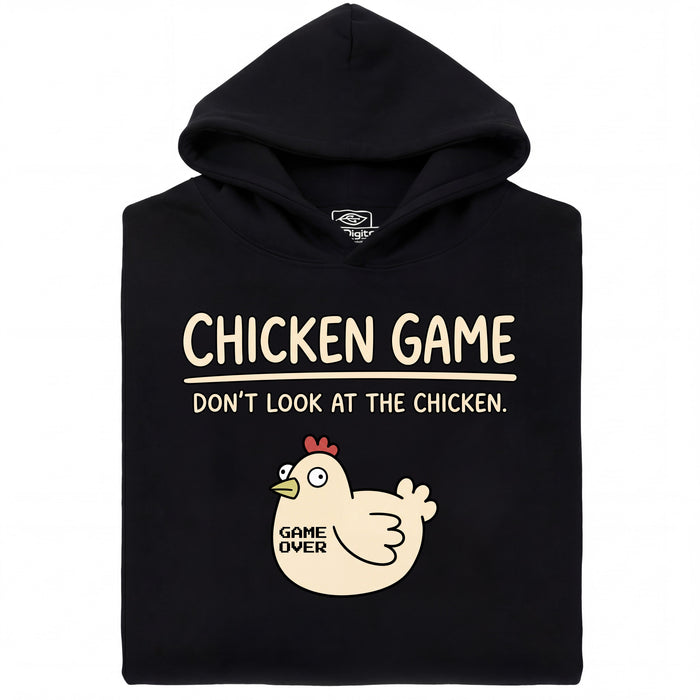 Chicken Game - Vue principale Hoodie Noir
