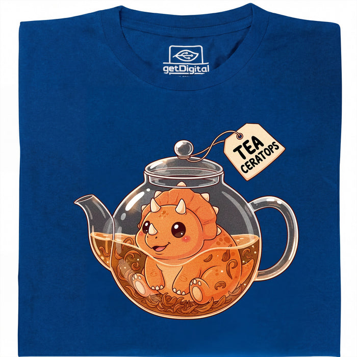 Tea-Ceratops - Main view T-Shirt Blue