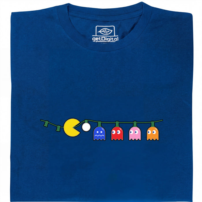Waka Waka Navidad - La Cadena de Luces como Banquete - Vista principal Camiseta Azul