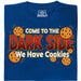 Come to the Dark Side - We Have Cookies - Vue principale T-shirt Bleu