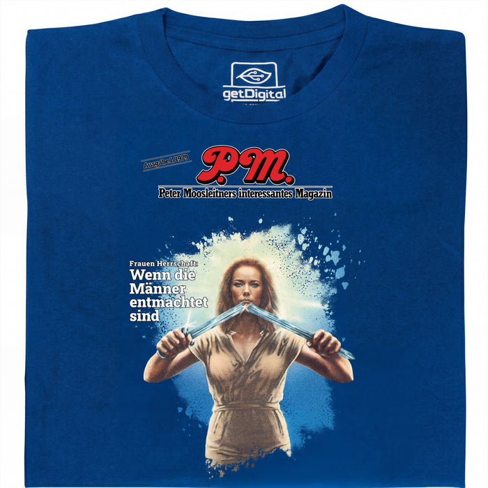 P.M. Magazine 1/1979 Women in Power - Main view T-Shirt Blue