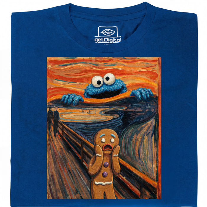 El Grito - Edición Monstruo de las Galletas - Vista principal Camiseta Azul