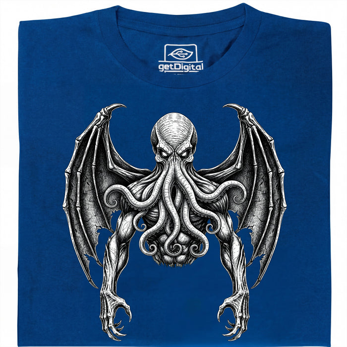 Cthulhu - The Great Old One - Front View T-Shirt Blue