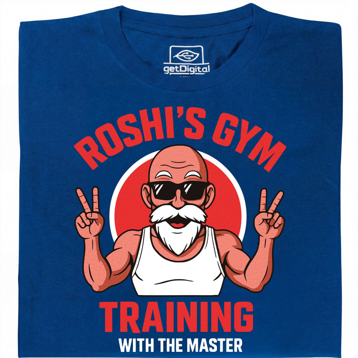 Training with the Master (Colourized) - Main View T-Shirt Blue