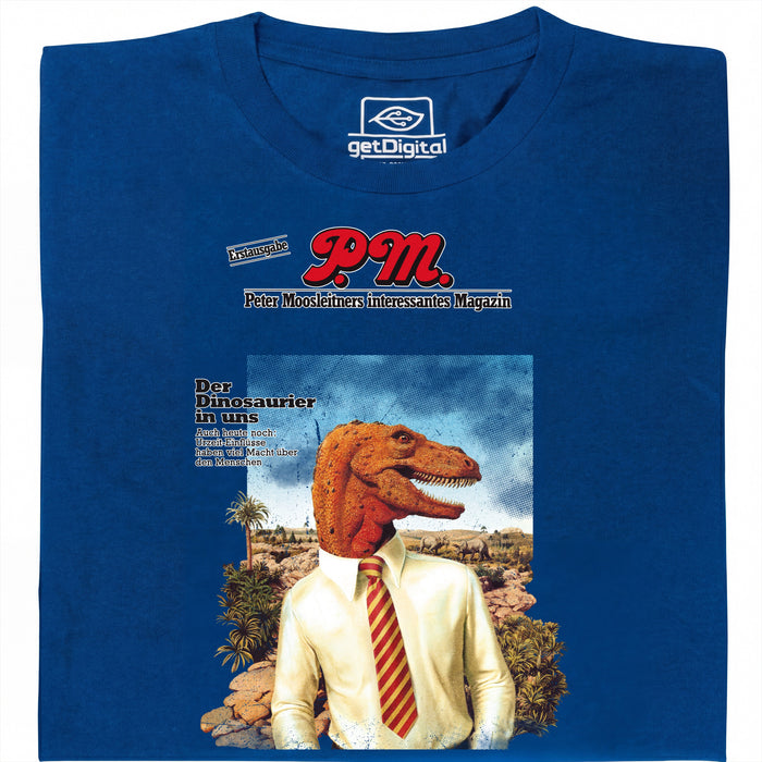P.M. Magazine 11/1978 The Dinosaur Within Us - Main view T-Shirt Blue