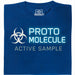 Protomolecule - Active Sample - Vista principal Camiseta Azul