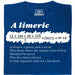 A Limerick - Poema matematico con equazione - Vista principale T-shirt Blu