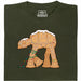 Stumbling Gingerbread - Gingerbread Walker in String Lights - Main View T-Shirt Dark Green