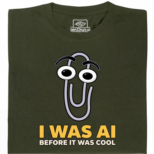I Was AI Before It Was Cool - Main view T-Shirt Dark Green