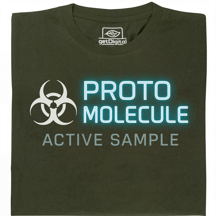 Protomolecule - Active Sample - Vista principal Camiseta Verde oscuro