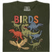 BIRDS - Vooraanzicht T-Shirt Donkergroen