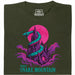 Visit Snake Mountain - Vista principal Camiseta Verde Oscuro