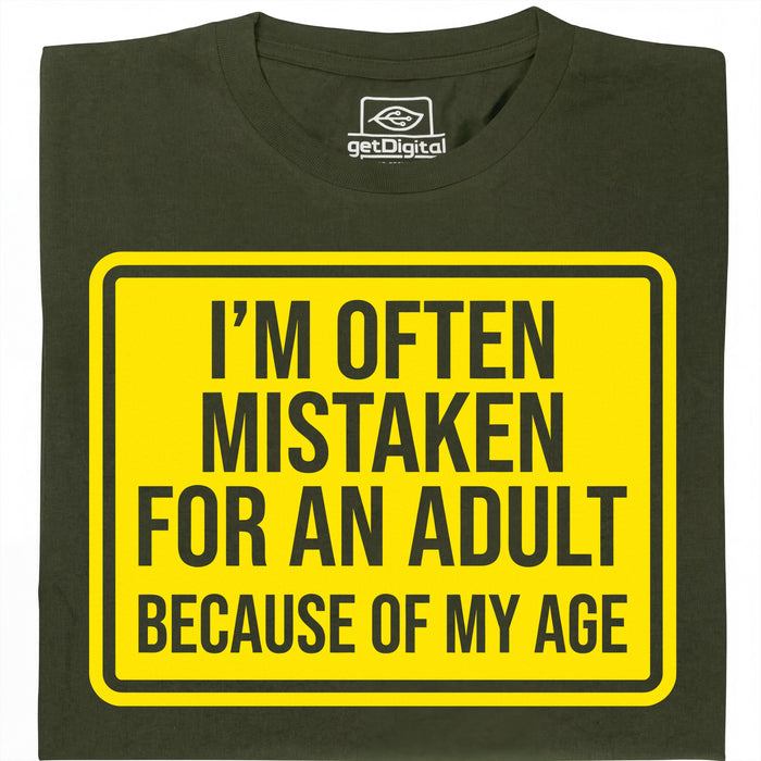 Mistaken For An Adult - Main view T-Shirt Dark Green