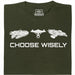 Choose Your Spaceship - Vue principale T-shirt Vert foncé