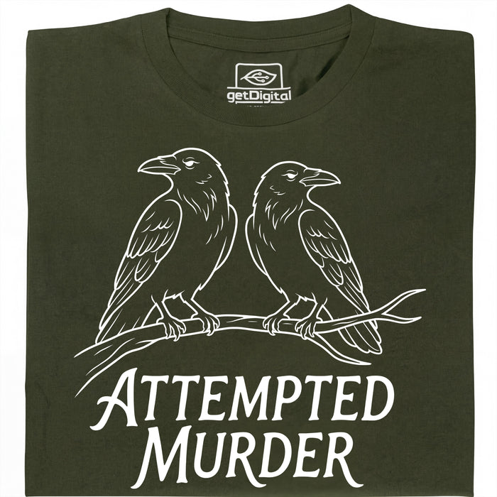 Attempted Murder - Vista principale T-shirt Verde Scuro
