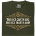 The Dice Giveth and the Dice Taketh Away - Vista principale T-shirt Verde Scuro