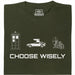 Choose Your Time Machine - Main view T-shirt Dark Green