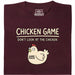 Chicken Game - Vue principale T-Shirt Rouge Foncé