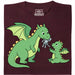 Dragon Parenting - Vue principale T-Shirt Rouge Foncé