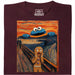 El Grito - Edición Monstruo de las Galletas - Vista principal Camiseta Rojo Oscuro