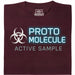Protomolecule - Active Sample - Vista principal Camiseta Rojo oscuro