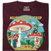 Mushroom Trip - Vooraanzicht T-shirt Donkerrood