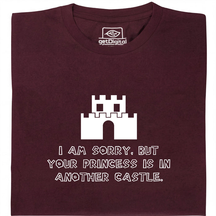 I Am Sorry, But Your Princess Is In Another Castle - Vista principal Camiseta Rojo Oscuro